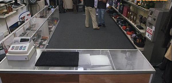 Customers wife banged by nasty pawn guy